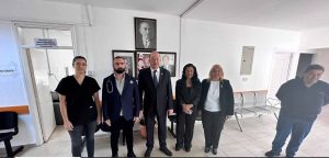 Read more about the article Dinçyürek, Mehmetçik Büyükkonuk Belediyesi ile Sağlık Merkezi’ni ziyaret etti